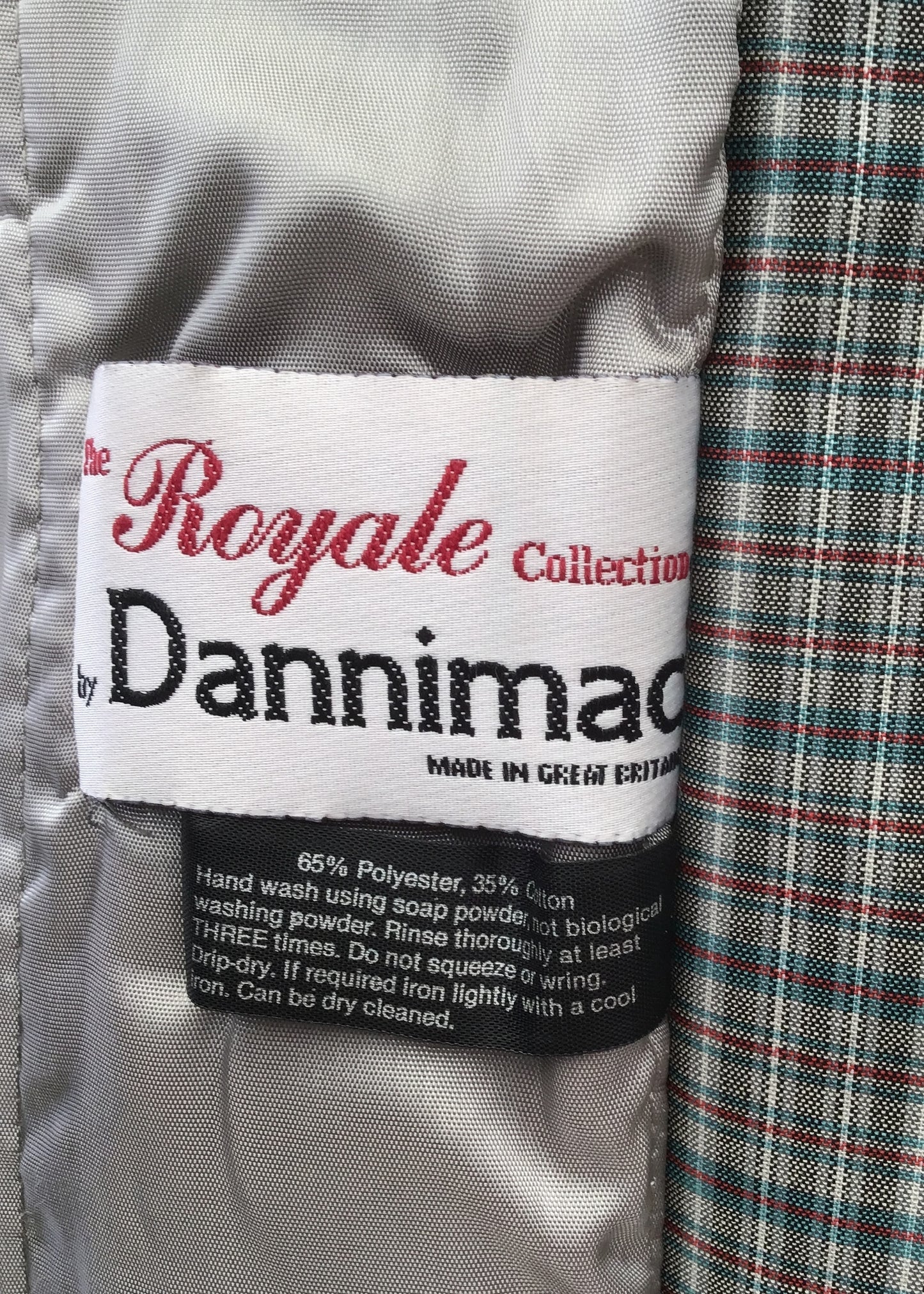 90s Grey Check Dannimac Trench Coat • Royale Collection