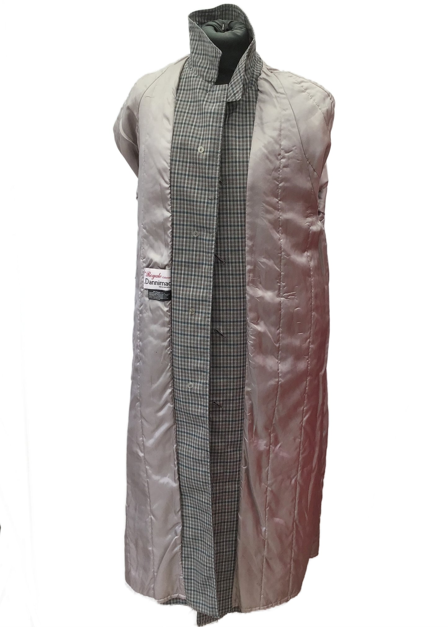 90s Grey Check Dannimac Trench Coat • Royale Collection