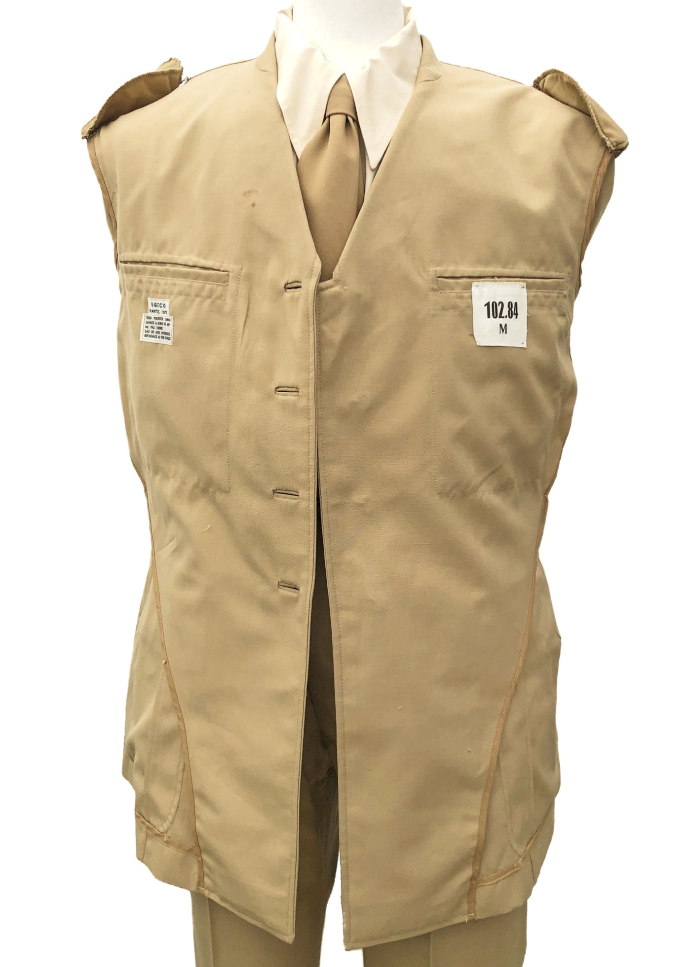Vintage 1975 French Military Khaki Service Dress Uniform – Jacket & Trousers
