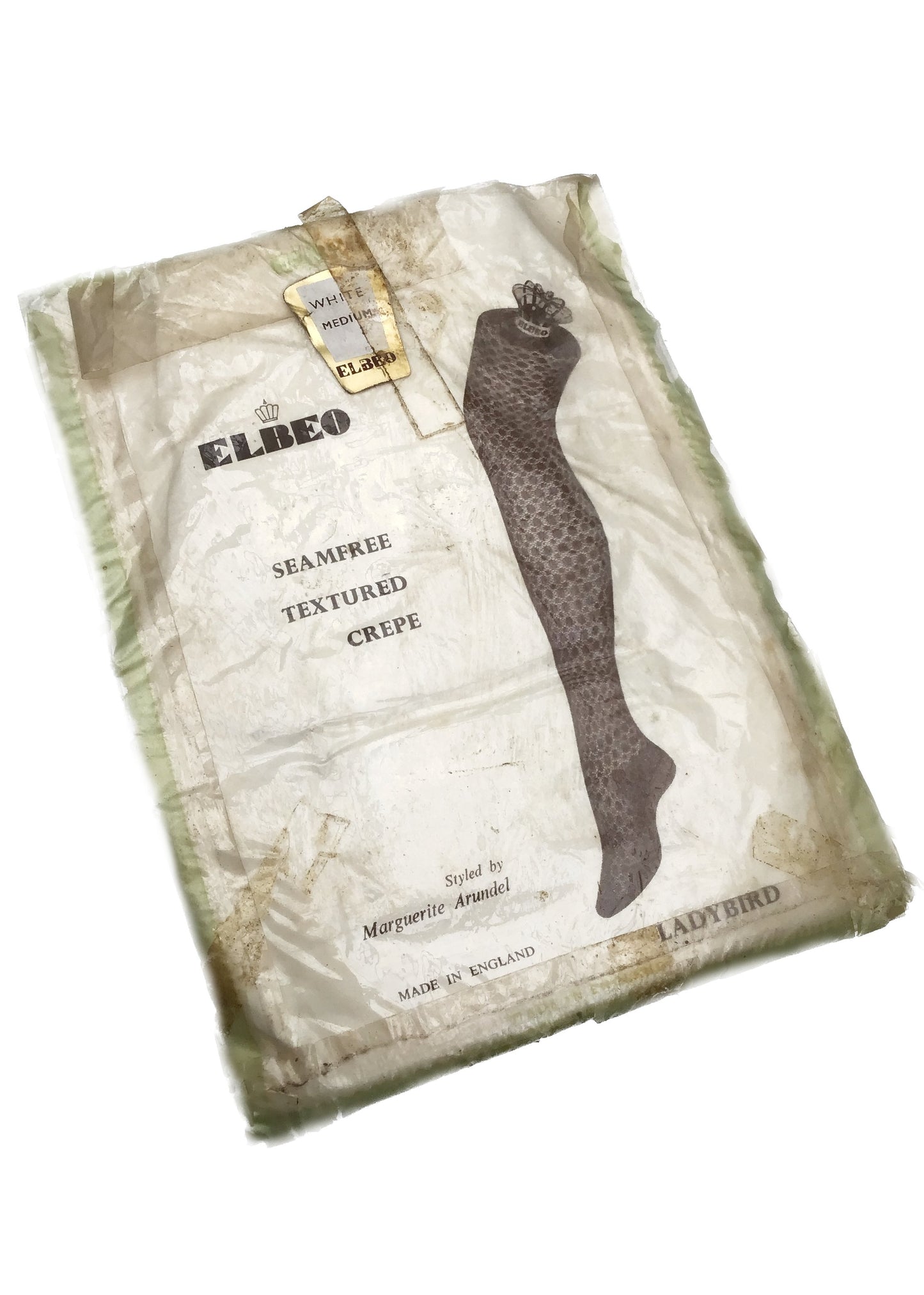 Original Vintage Elbeo White Lace Stockings