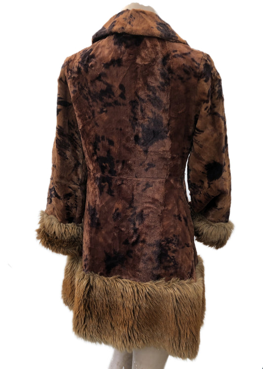 Vintage 60s Original Faux Fur Penny Lane Coat • Astraka