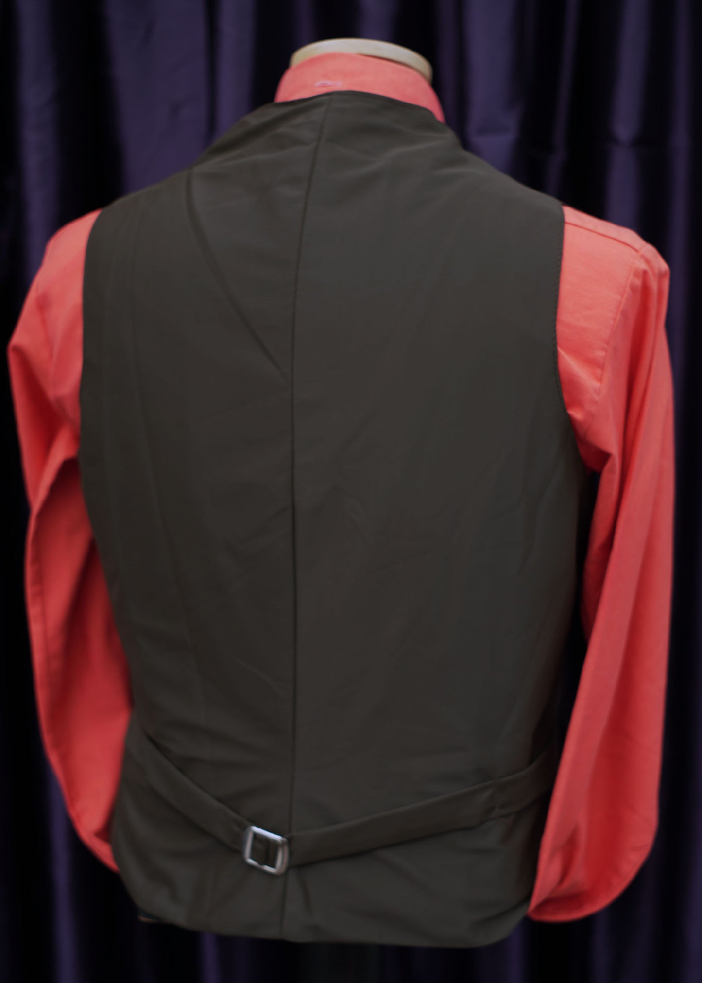 1970s Vintage Forest Green Nylon Waistcoat
