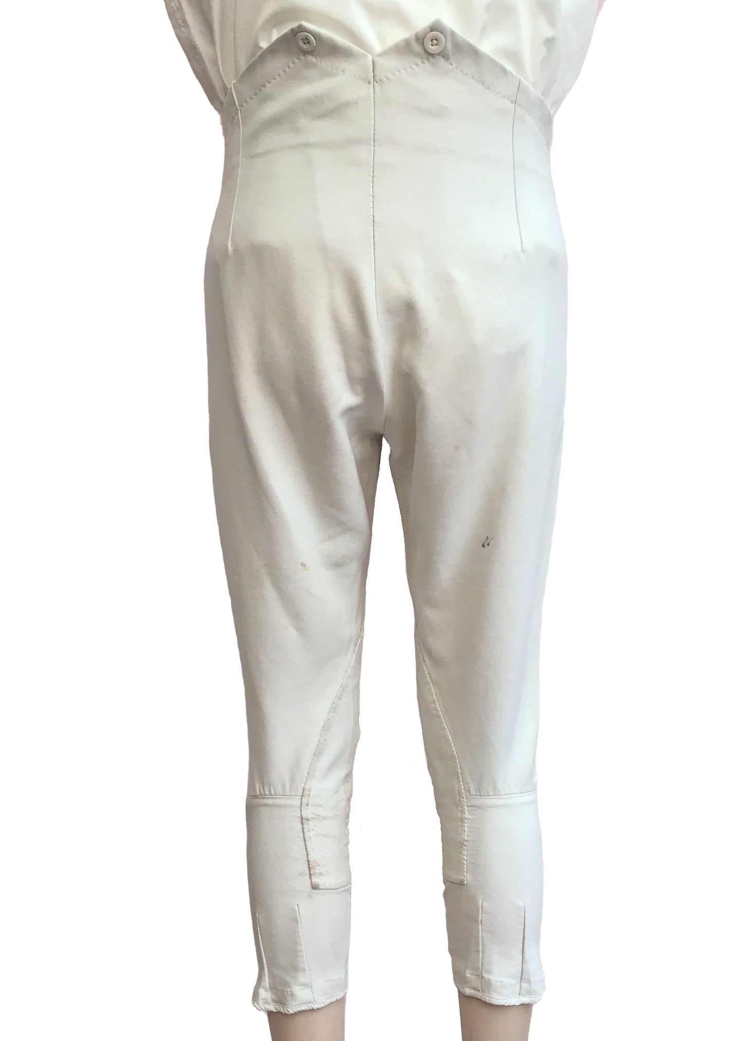 Men's Vintage Frank Hall White Jodphurs • Equestrian • Mr Darcy Breeches