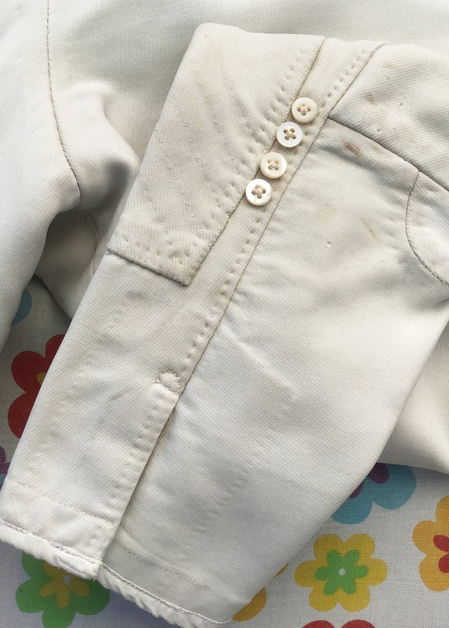 Men's Vintage Frank Hall White Jodphurs • Equestrian • Mr Darcy Breeches