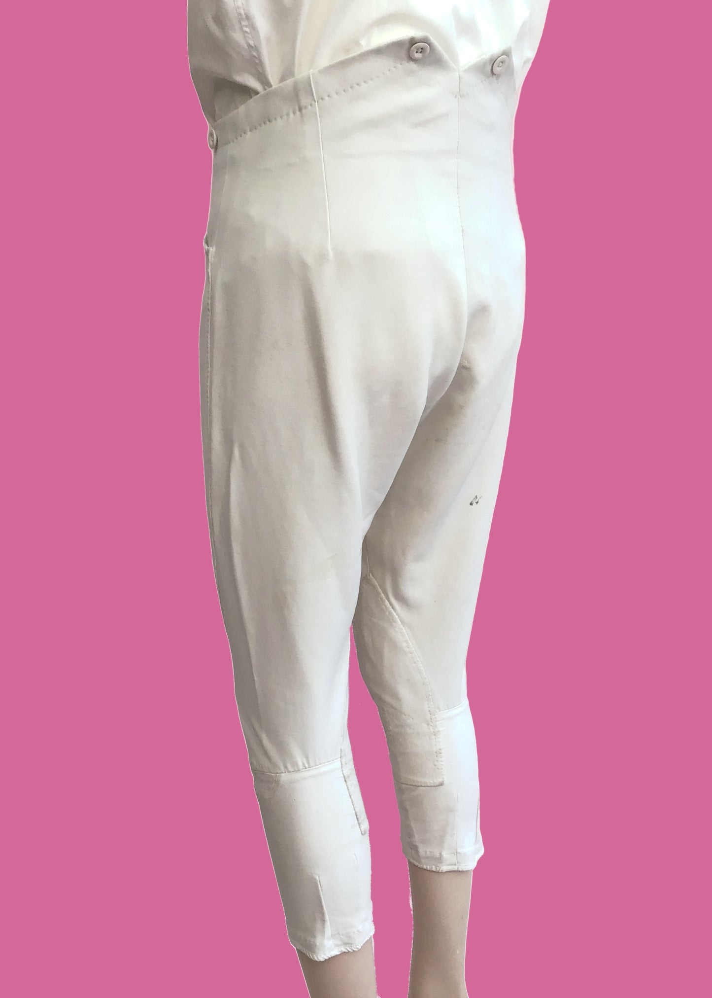 Men's Vintage Frank Hall White Jodphurs • Equestrian • Mr Darcy Breeches