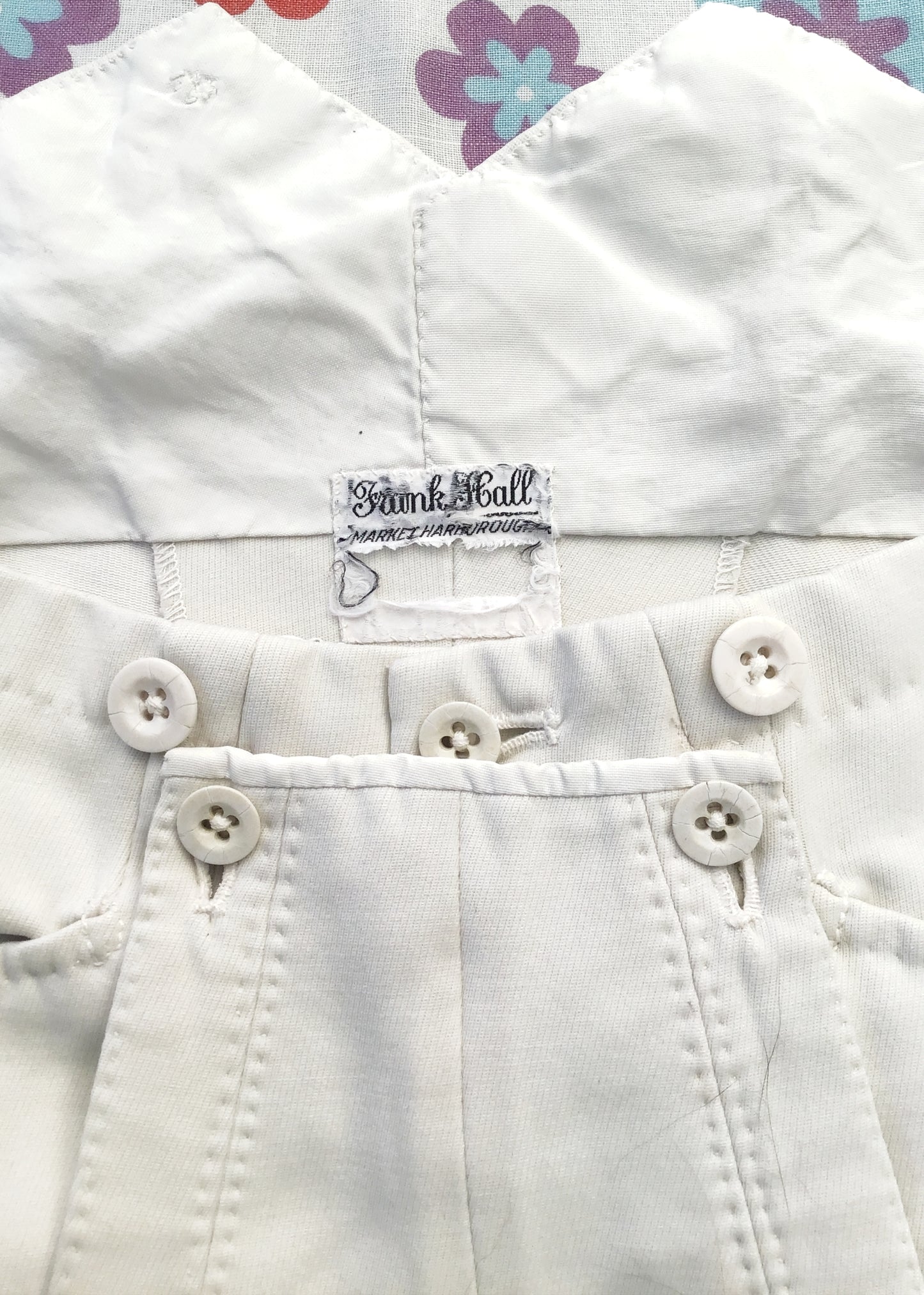 Men's Vintage Frank Hall White Jodphurs • Equestrian • Mr Darcy Breeches