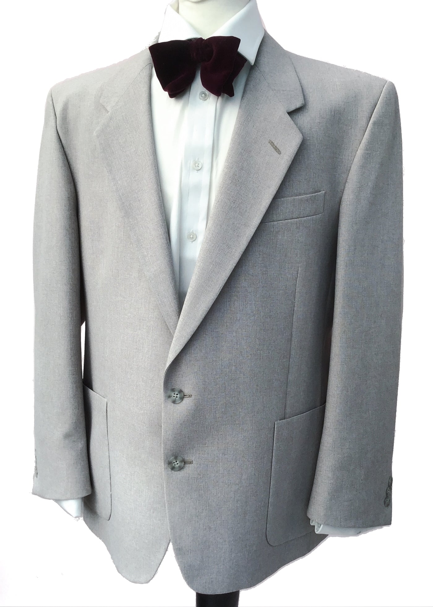 1970s Men's Vintage Grey Blazer Sports Jacket 44R by C&A