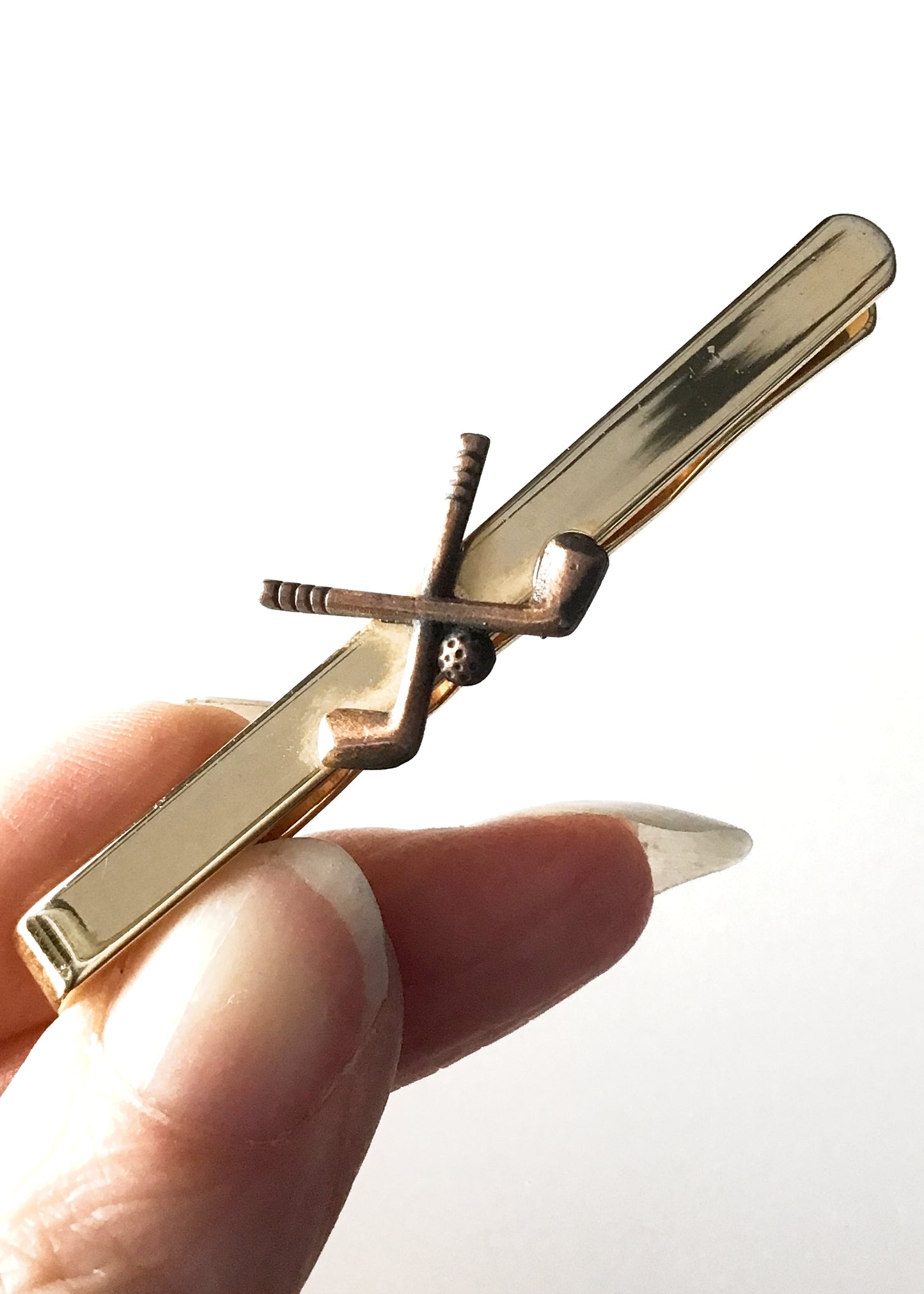 Vintage Golfing Clubs Tie Clip