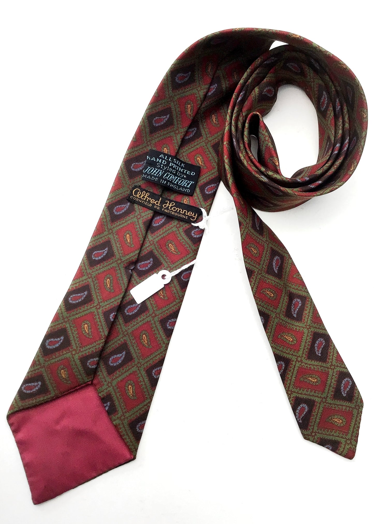 Vintage Silk Tie by Alfred Honney • John Comfort NeckTie