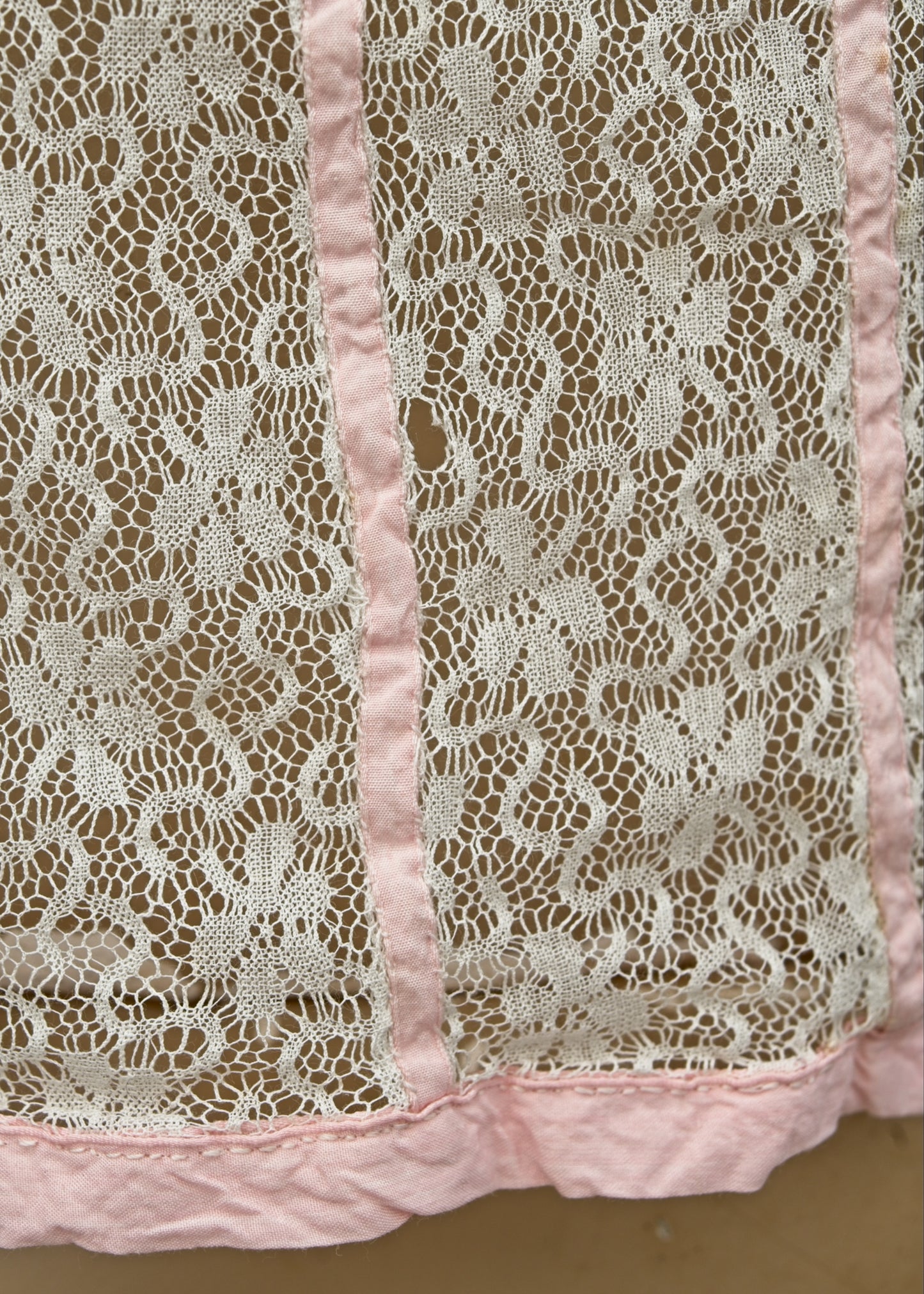 Antique 20s Lace and Ribbon Bralette Chemise