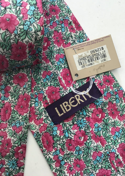 Floral LIberty Rosalind Print Silk Neck Tie • Deadstock