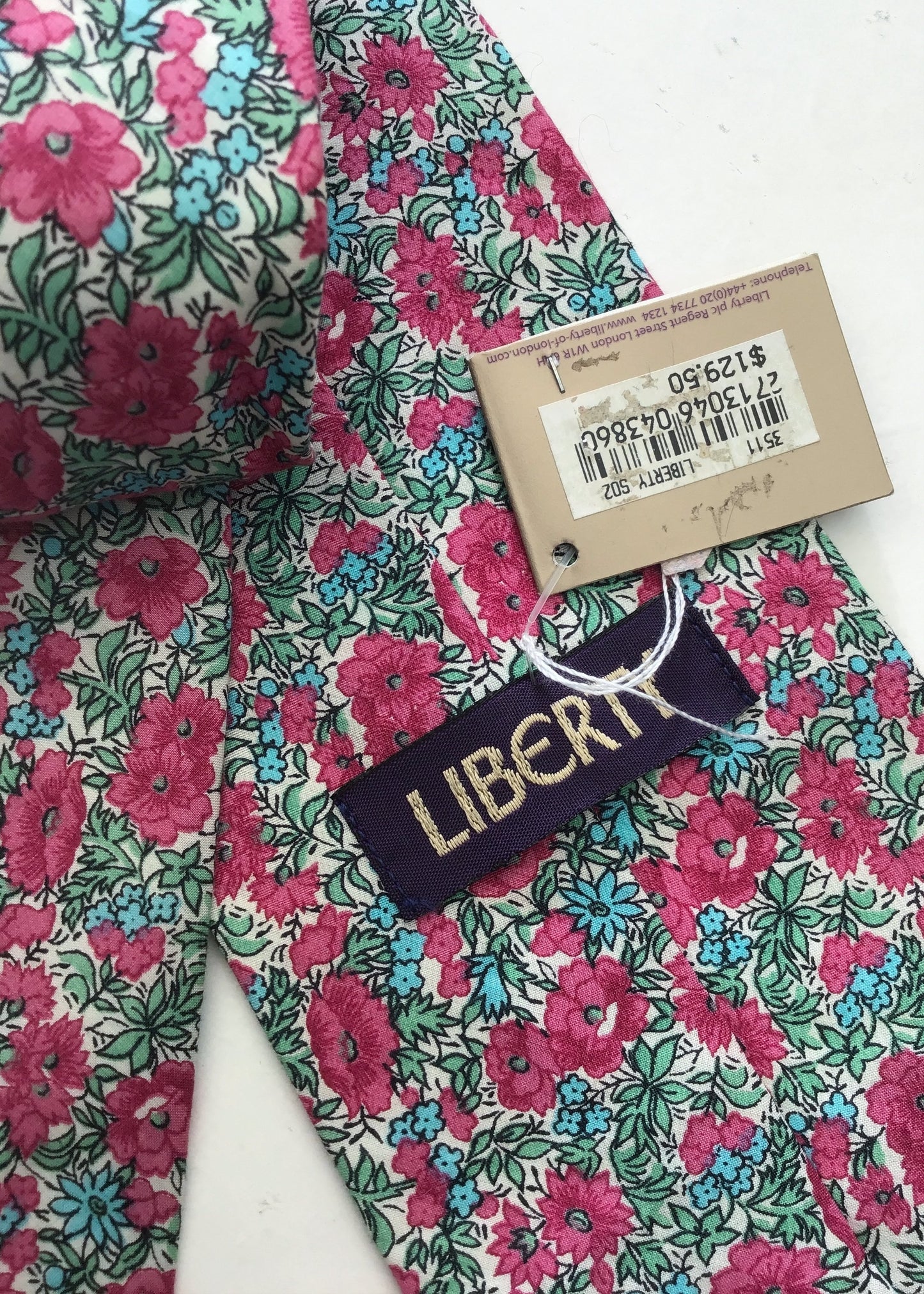Floral LIberty Print Silk Neck Tie • Deadstock