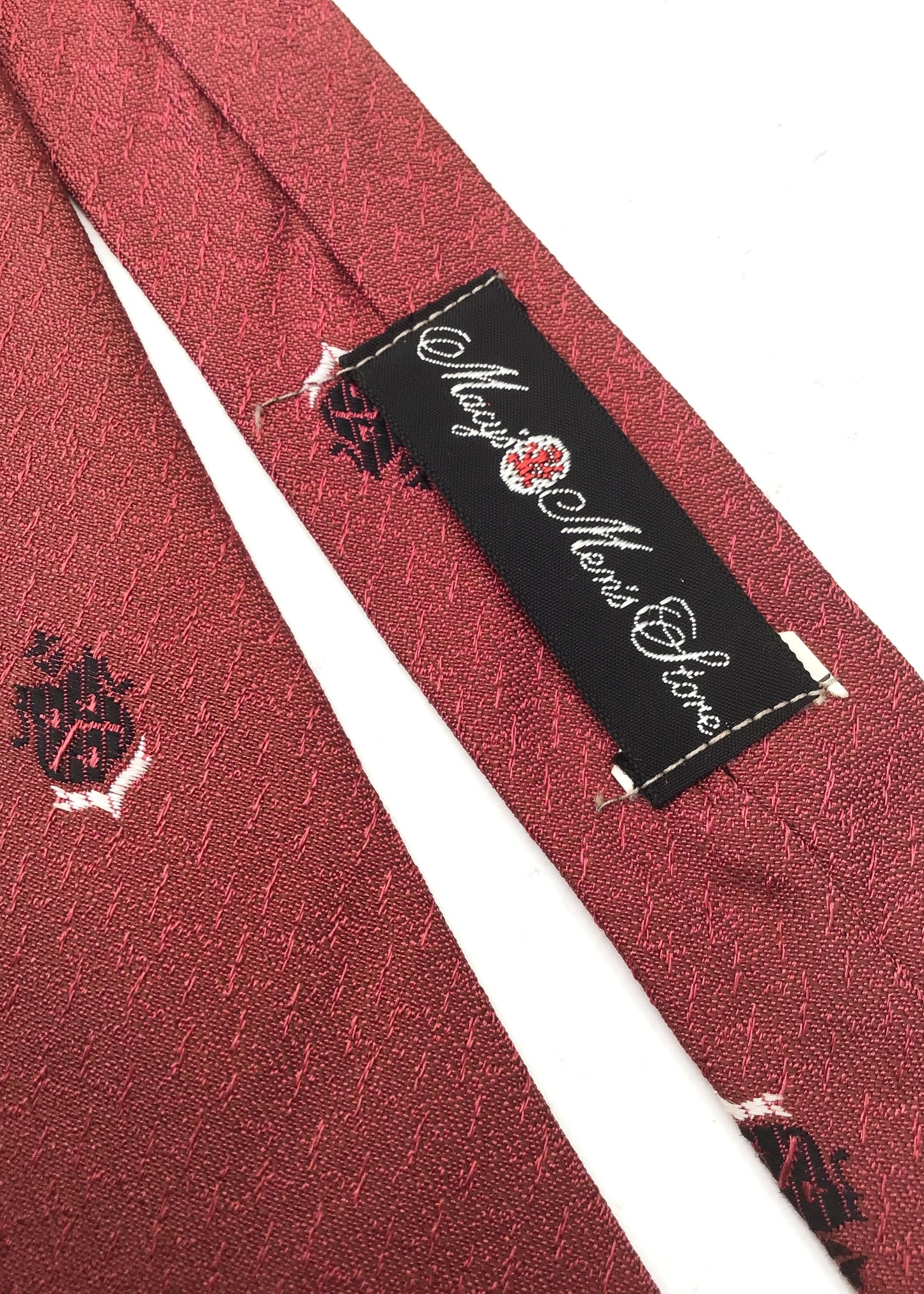 Vintage 60s Burgundy Red Tie • Macy's Men's Store