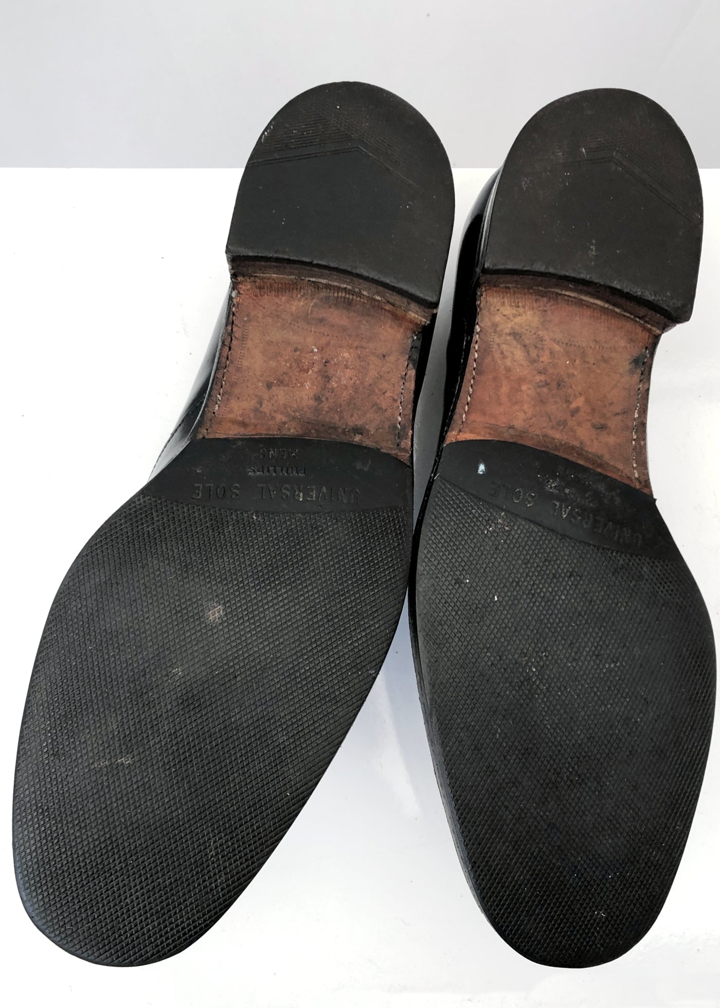 Men's Vintage Buckled Leather Court Shoes • Traditional Scottish Dress Shoes • 7.5