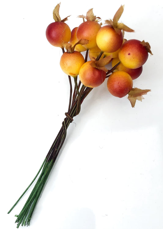 Vintage Millinery Rose Hips Bunch
