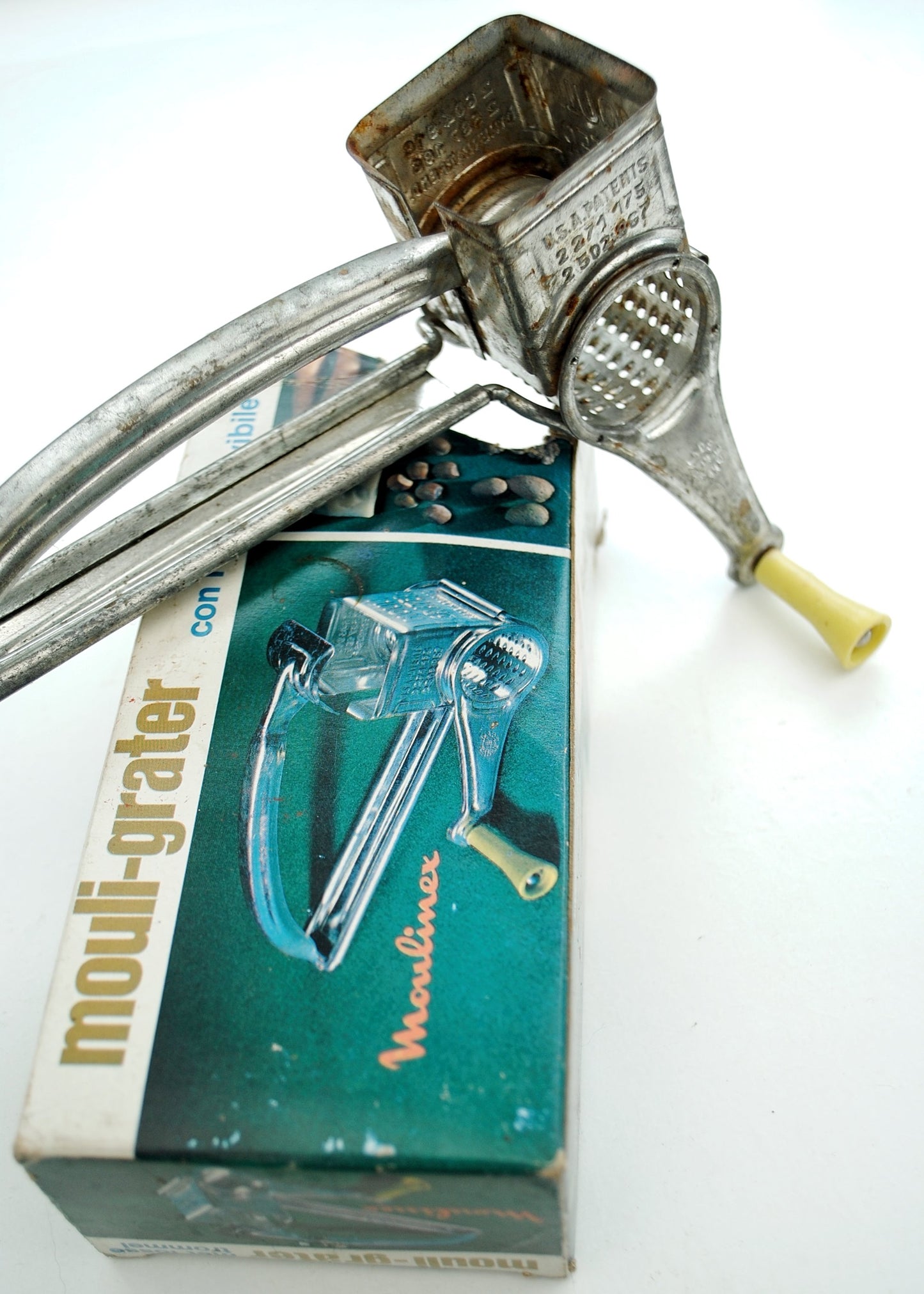Vintage Original 60s Mouli Grater • Cheese grater Kitchen Gadget • Film Prop