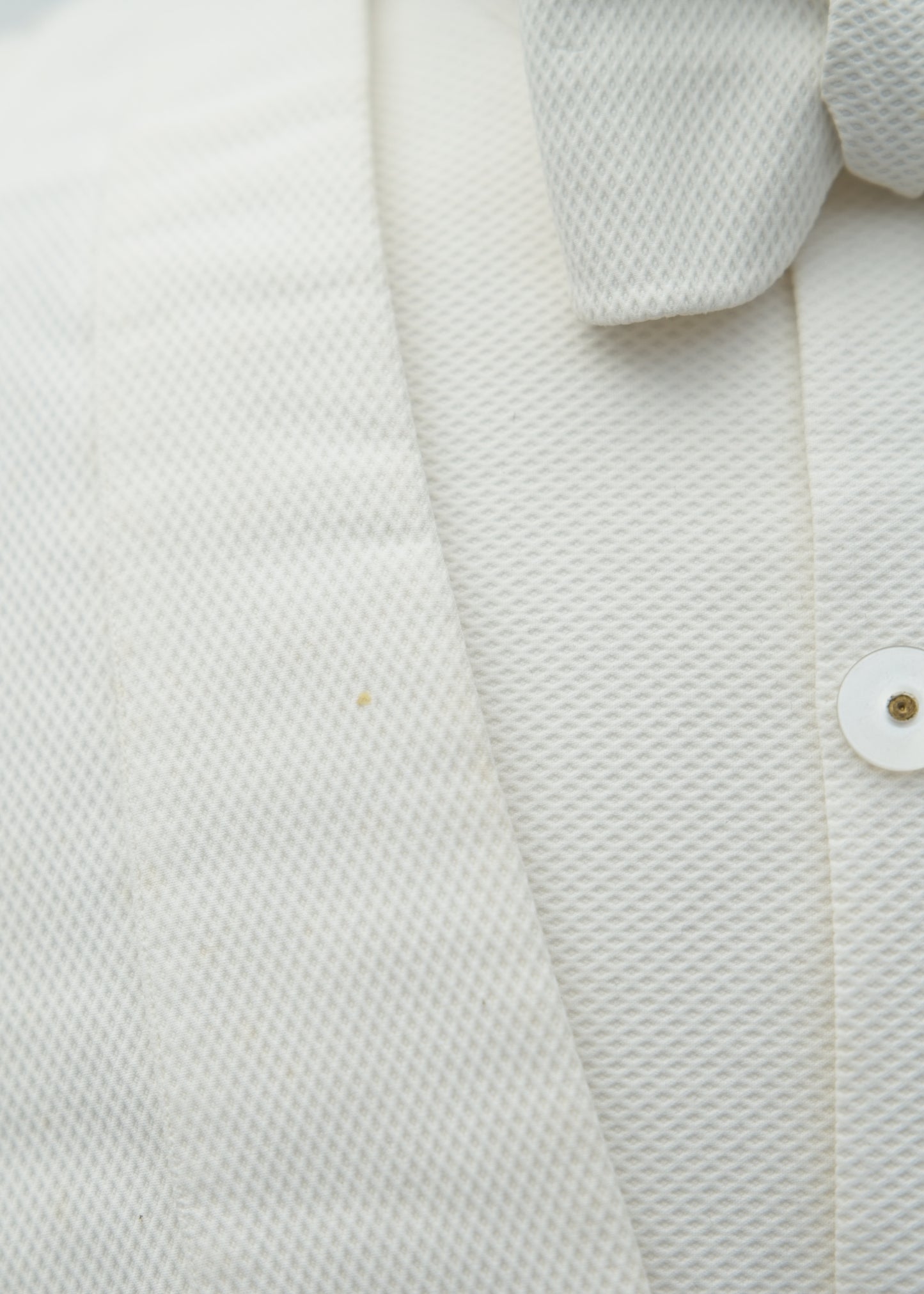 Vintage 1910s Formal White Marcella Belted Waistcoat • 40" Unstarched