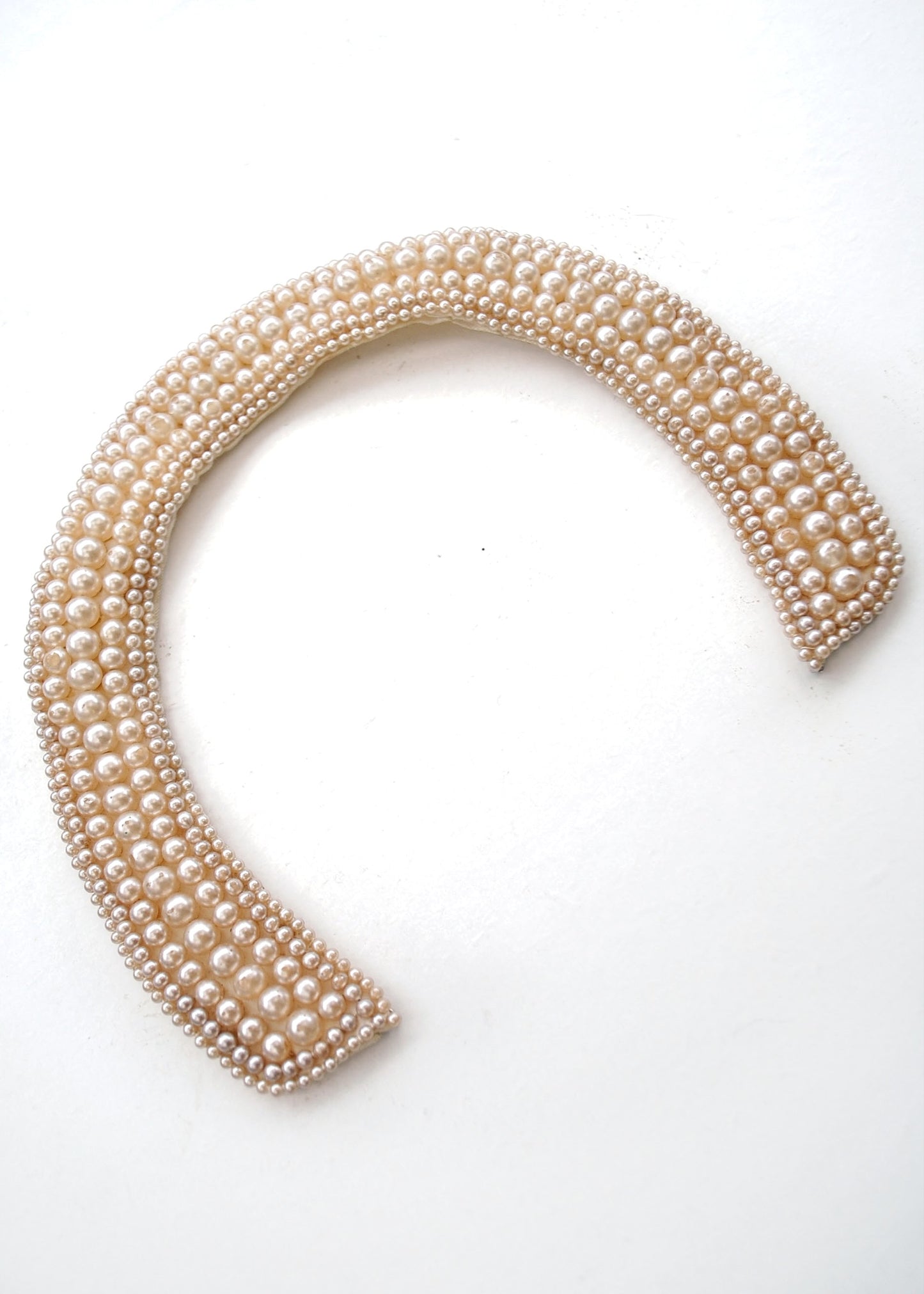 1950s Detachable Faux Pearl Collar