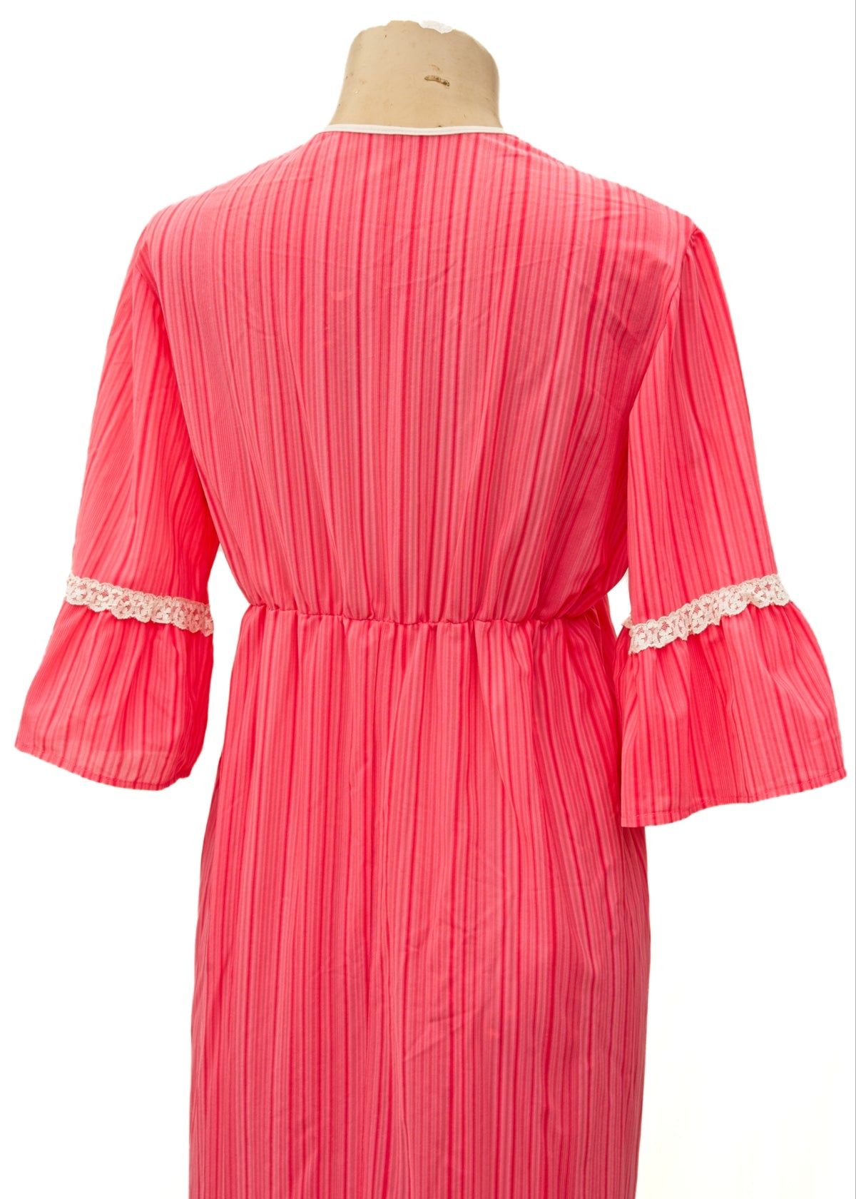 Vintage 70s Pink Brushed Nylon Nightie • Prairie Style