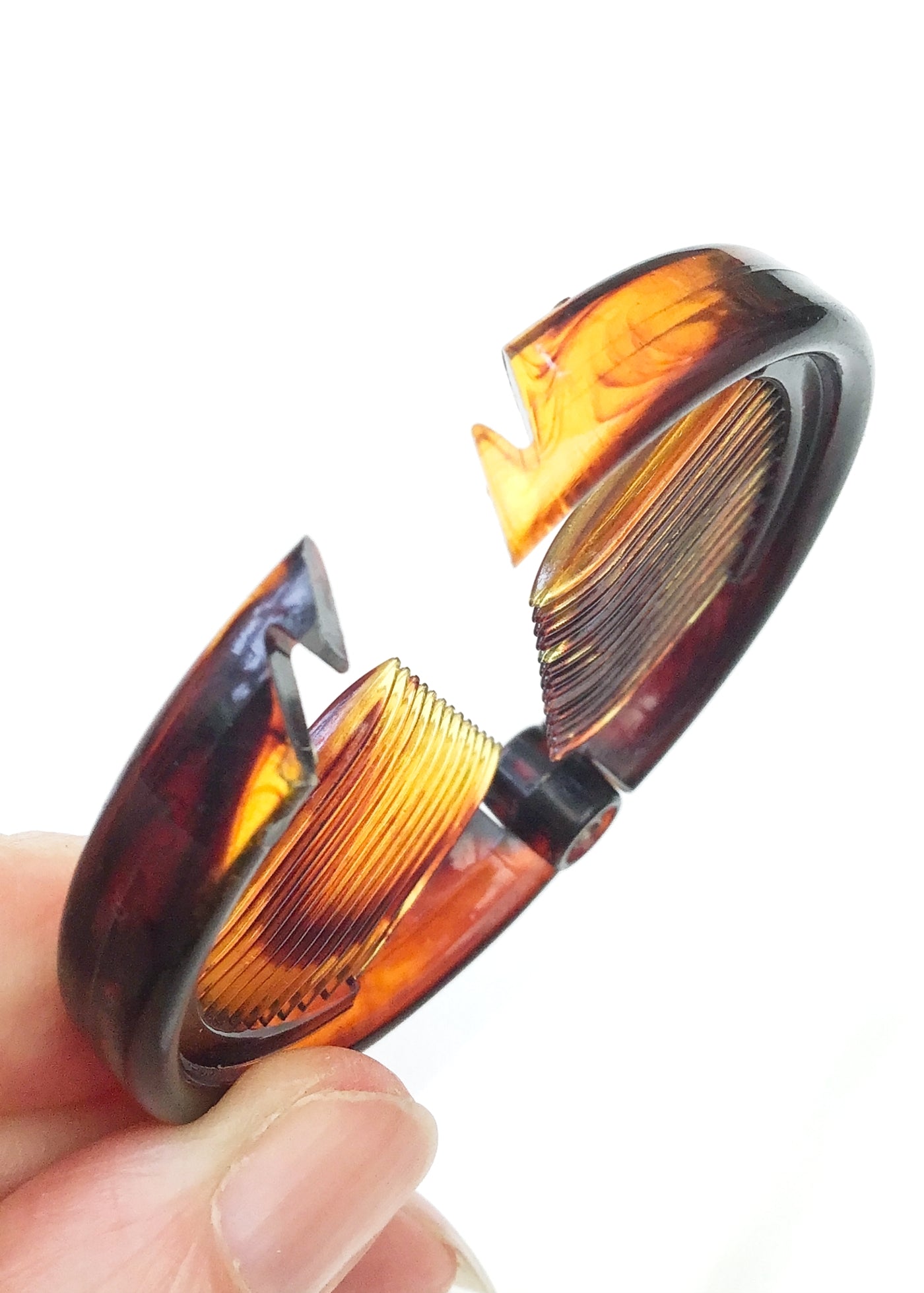 Vintage 50s Pony Tail Plastic Hair Comb Clip