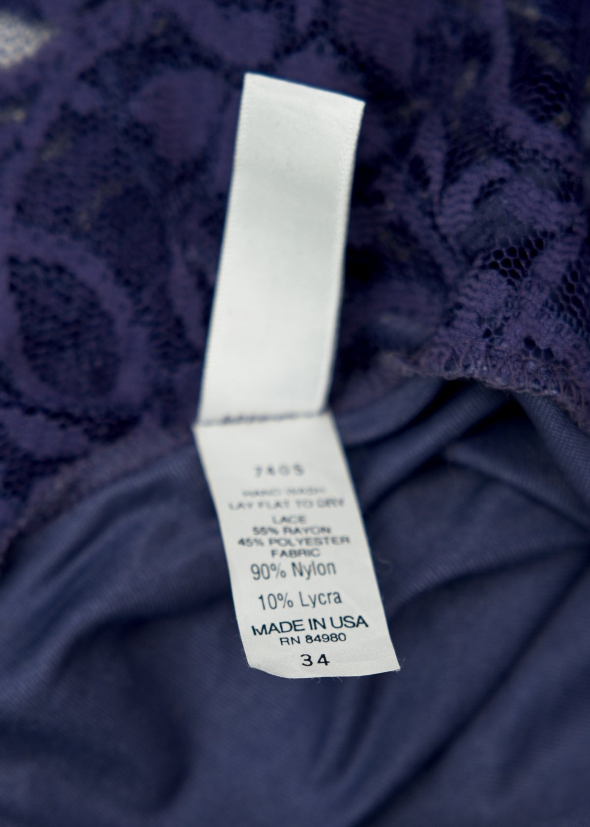 Vintage 90s Purple Lilac Satin Lace Bodysuit • 34" • Nordstrom