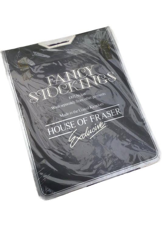 Purple Elderberry Patterned Lace Fancy Stockings • House of Fraser