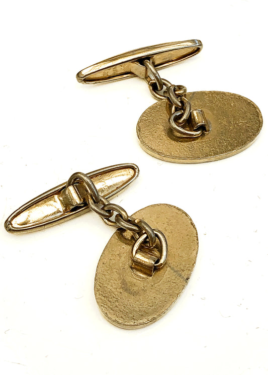 Vintage 30s-40s Austin Motor Company 'Flying A' logo cufflinks • Classic Car Motoring