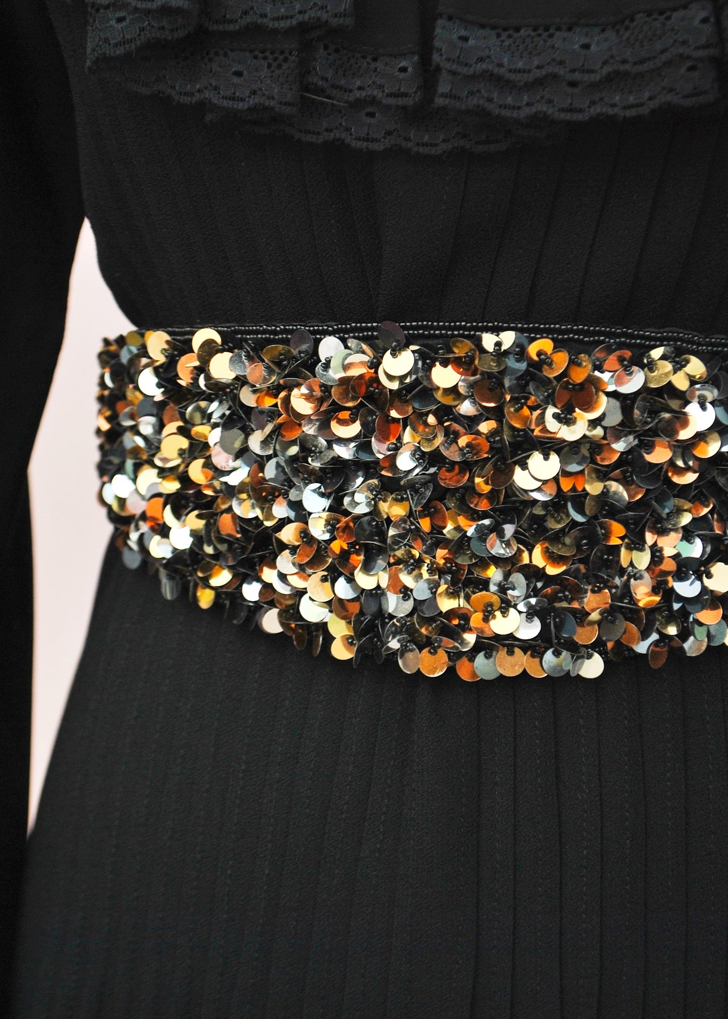 Sequin Beaded Elasticated Belt Cincher