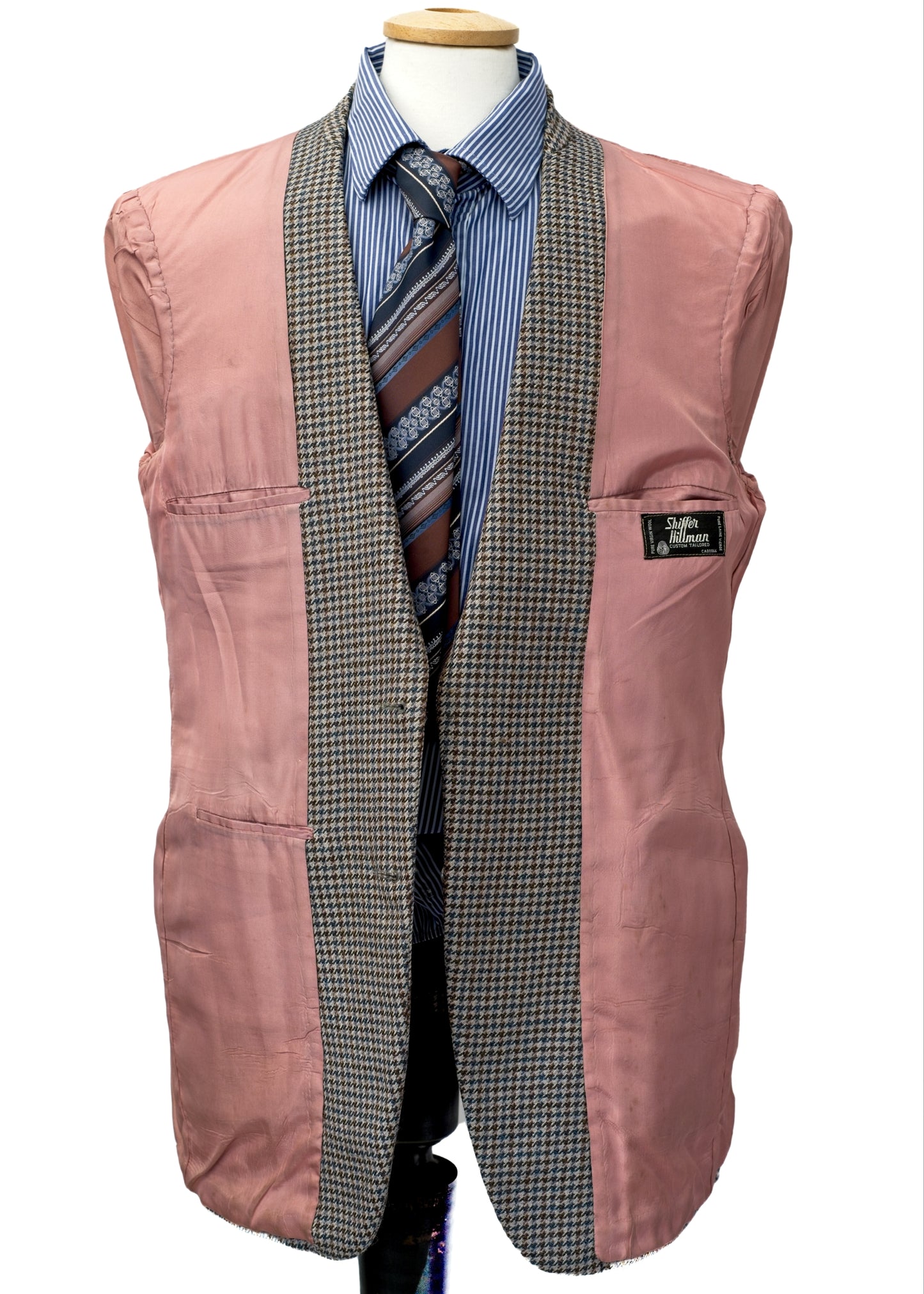 Men's Vintage Shiffer Hillman Houndstooth Tweed Blazer