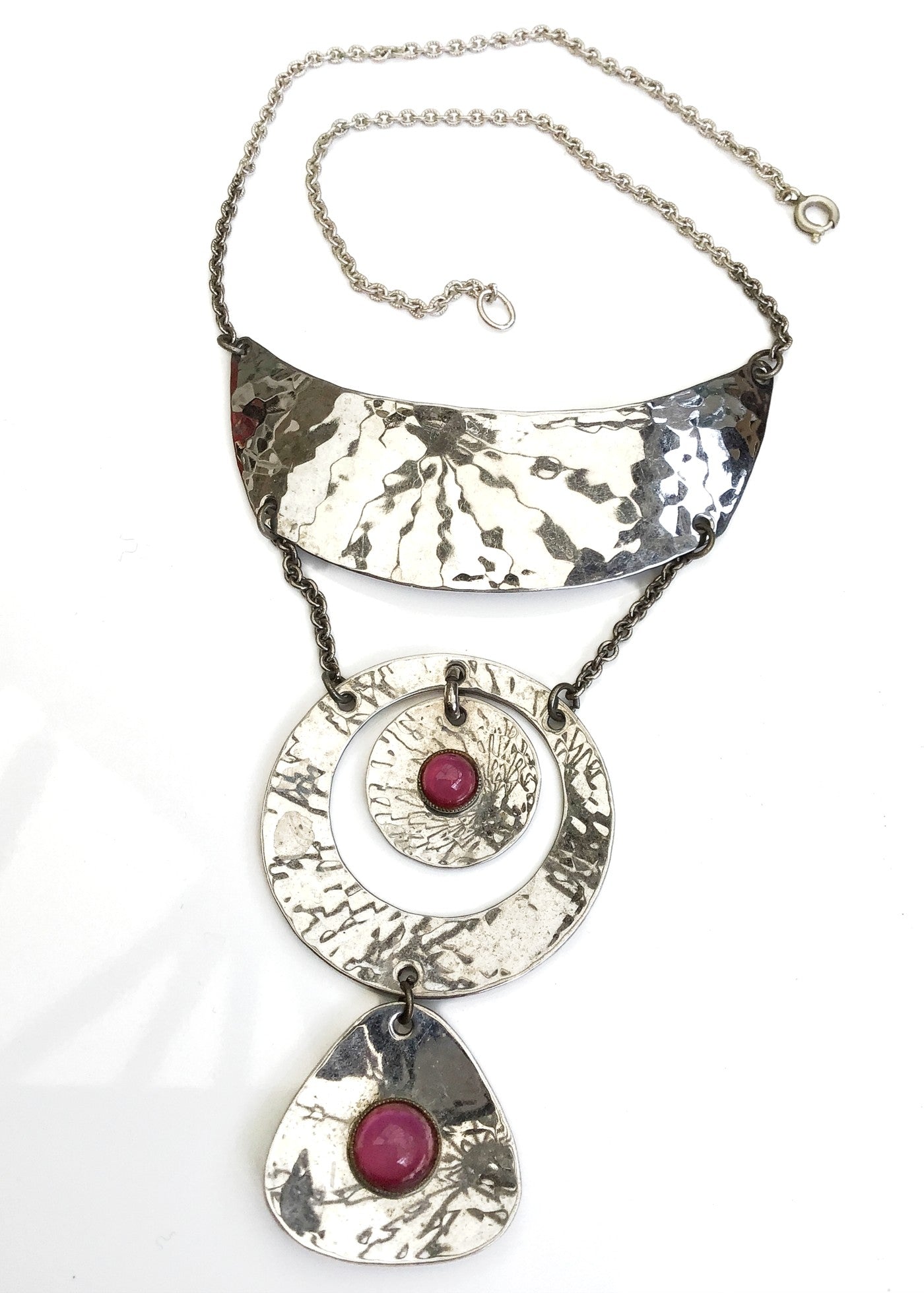 vintage 70s Modernist Moda of Malta Bib Necklace
