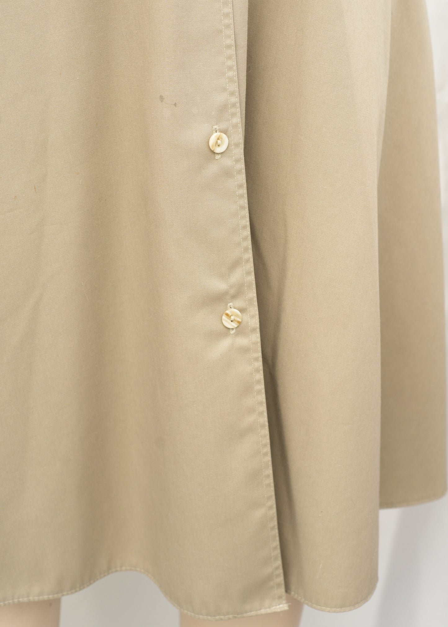 1970s Vintage St Michael Utility Safari Khaki Dress