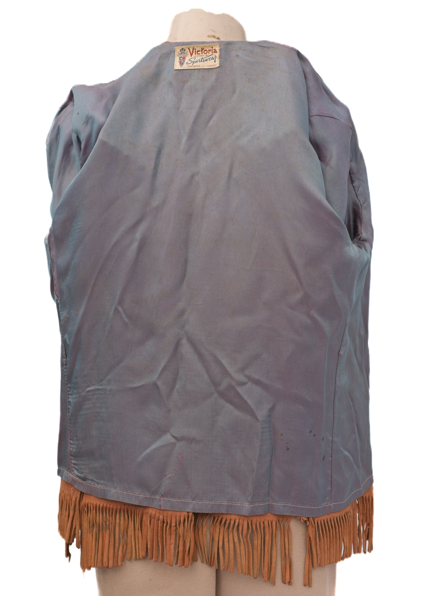 Vintage Western Buckskin Suede Fringed Jacket • Canadian