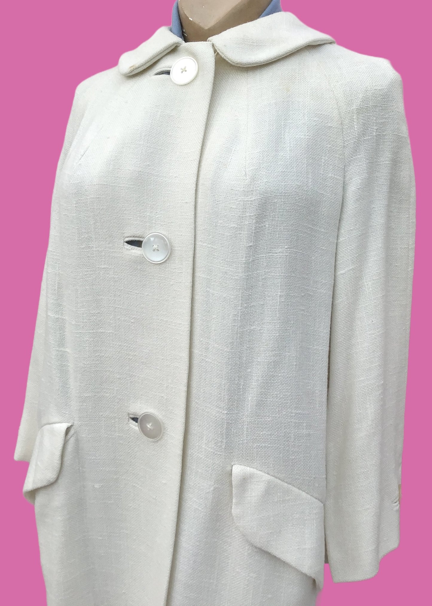 1960s Vintage White Coat • Kashmoor