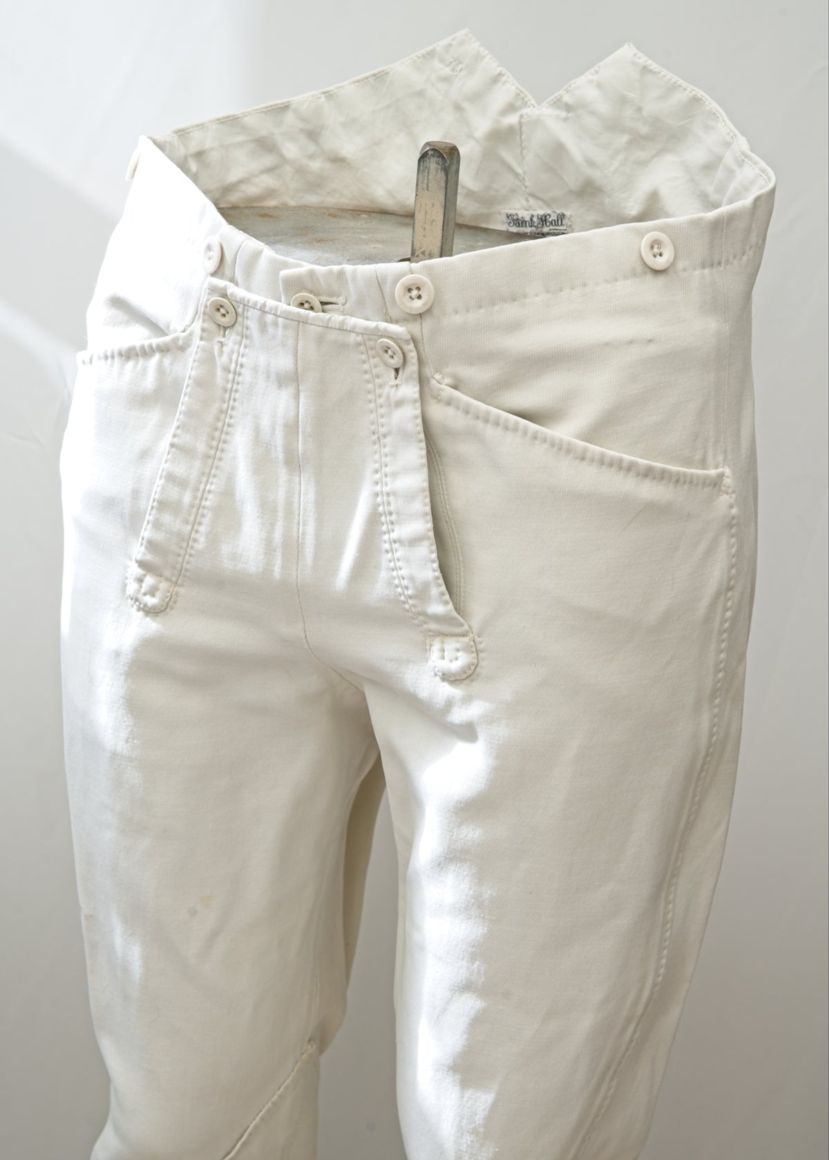 Men's Vintage Frank Hall White Jodphurs • Equestrian • Mr Darcy Breeches