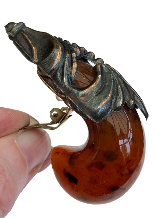 Vintage 80s Huge Isabel Canovas Baroque Statement Earrings