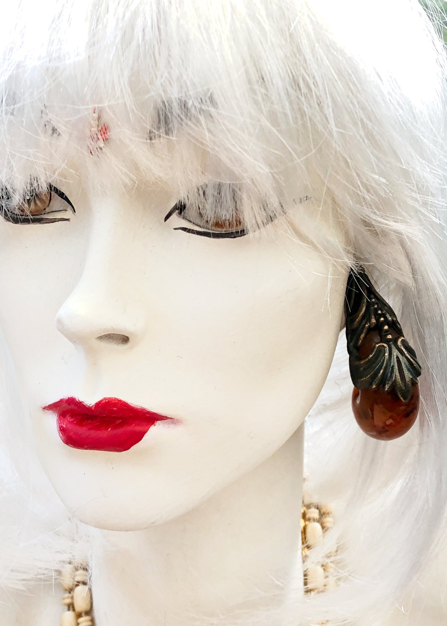 Vintage 80s Huge Isabel Canovas Baroque Statement Earrings