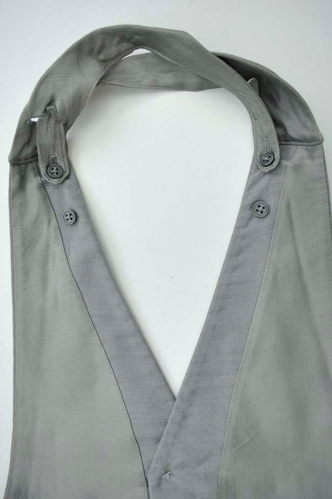 Men's Vintage Backless Dove Grey Formal Morning Waistcoat Vest