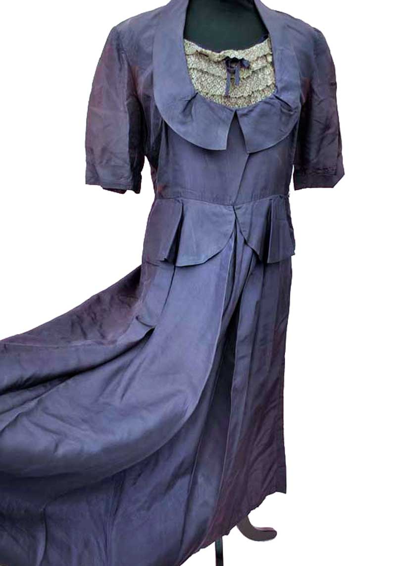 purple vintage 1930s dress