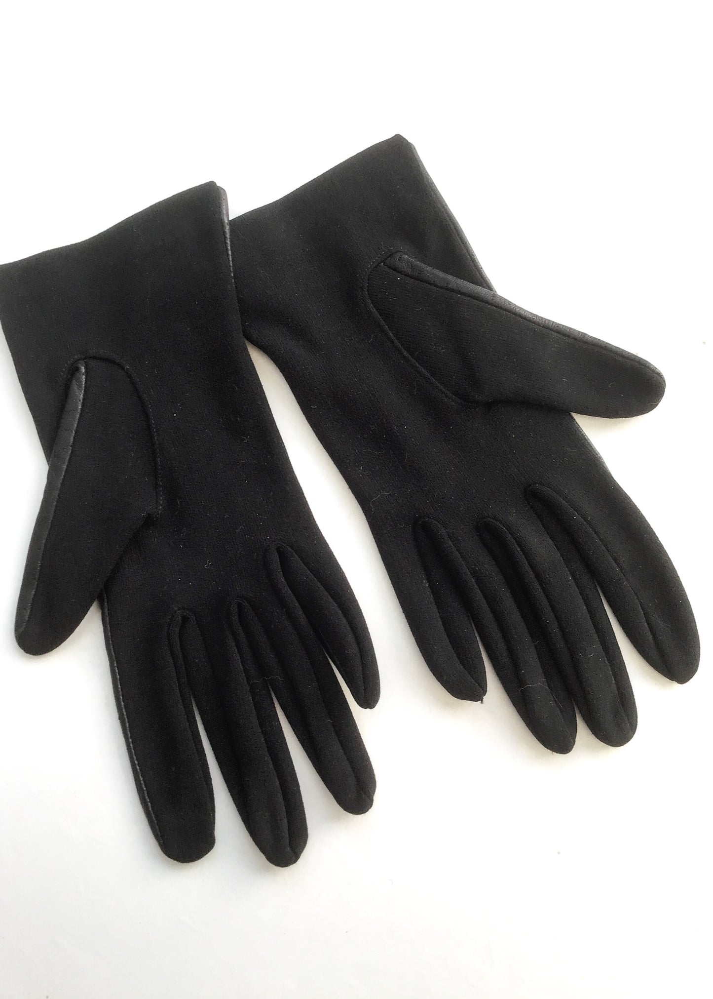 1970s Vintage Black Leather Driving Gloves • St Michael • Size 7