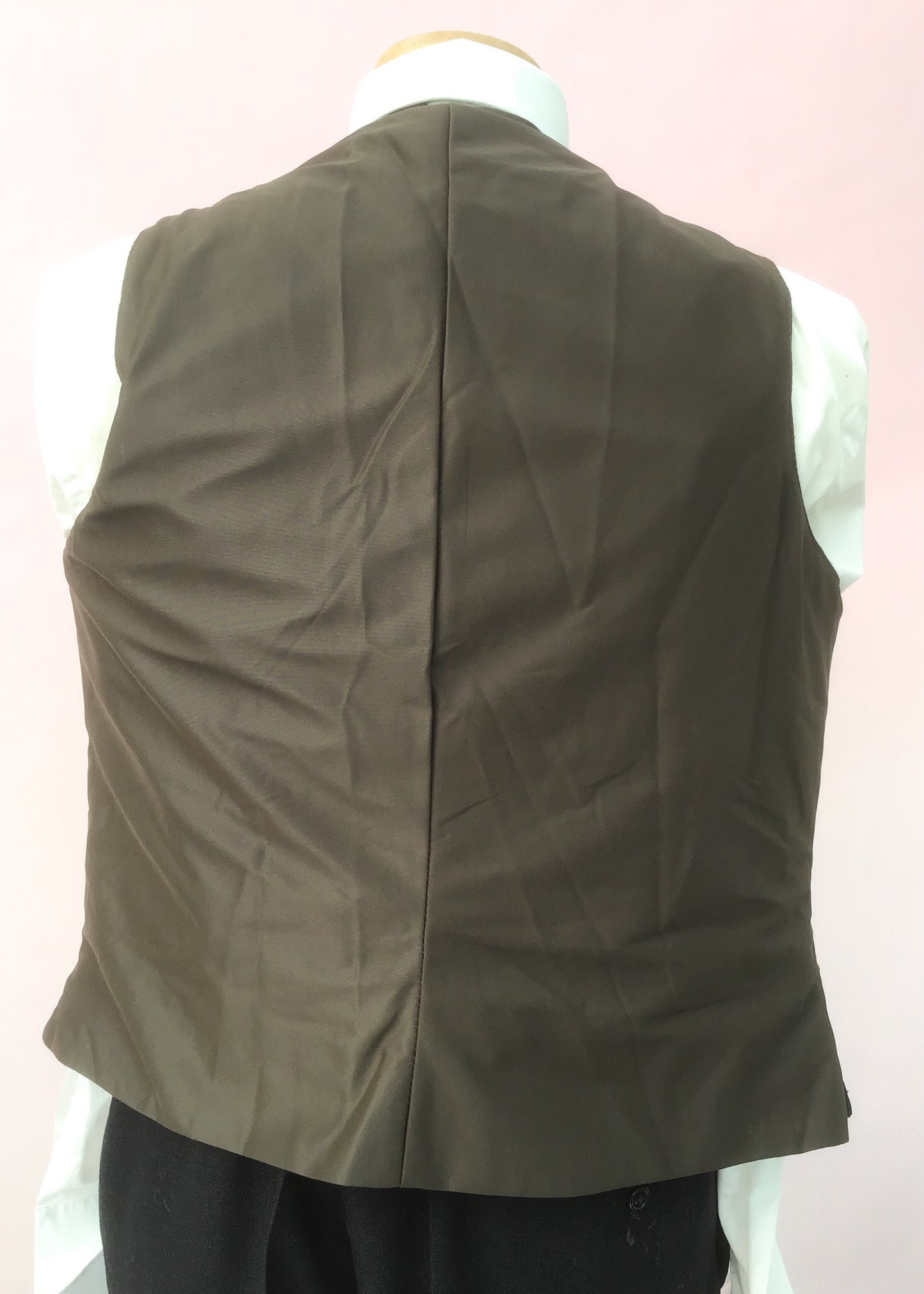 1970s Vintage Forest Green Nylon Waistcoat