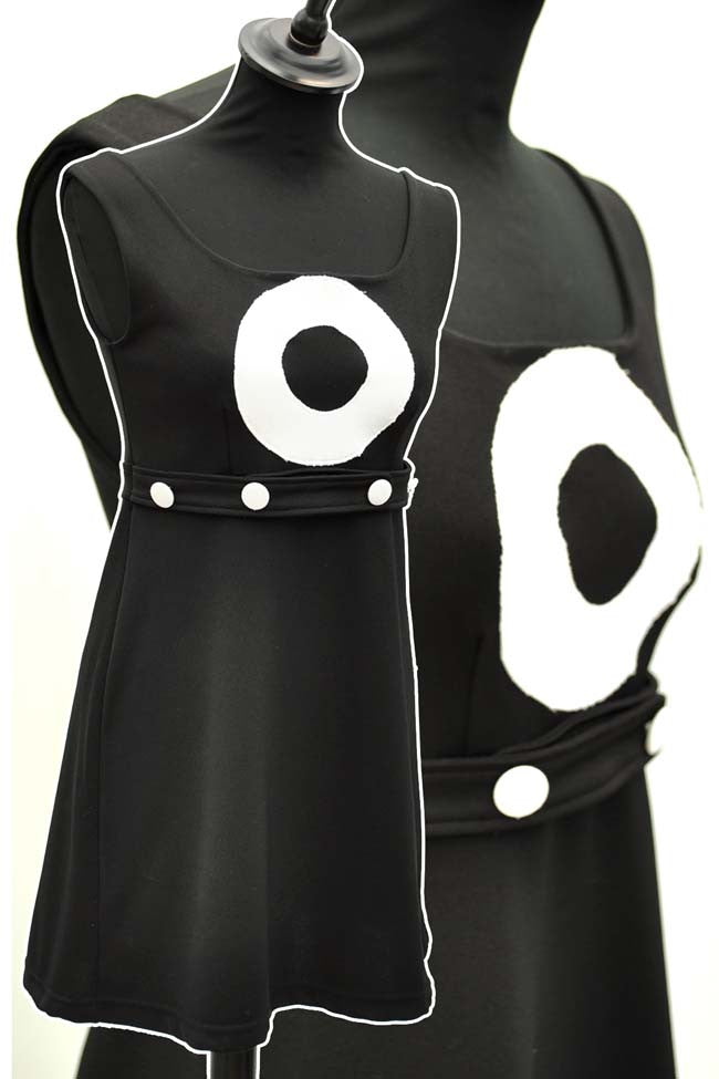 vintage 60s go-go micro mini dress