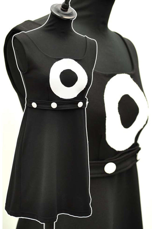 vintage 60s go-go micro mini dress