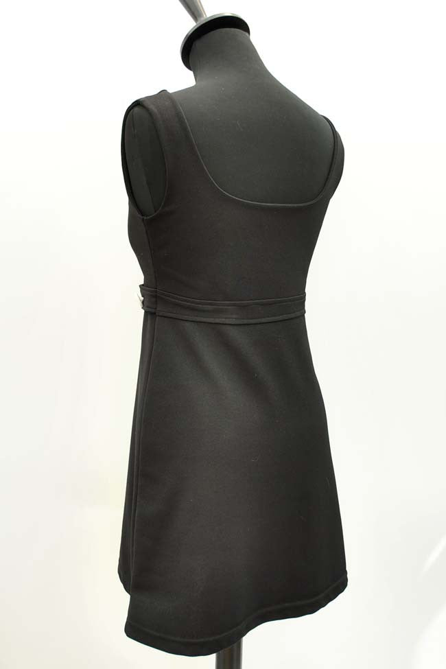 vintage 60s black and white mod scooter dress