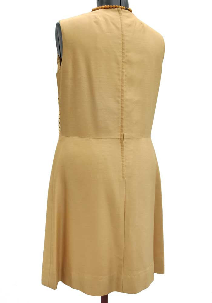 1960s Vintage Gold Silk Shift Dress Suit • Mother of the Bride • Berketex