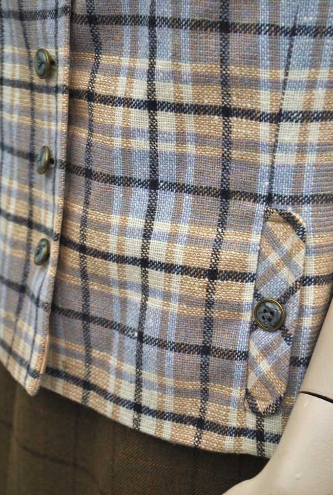 1960s Vintage Wool Tweed Gilet Waistcoat • Vest • Dereta 40"B