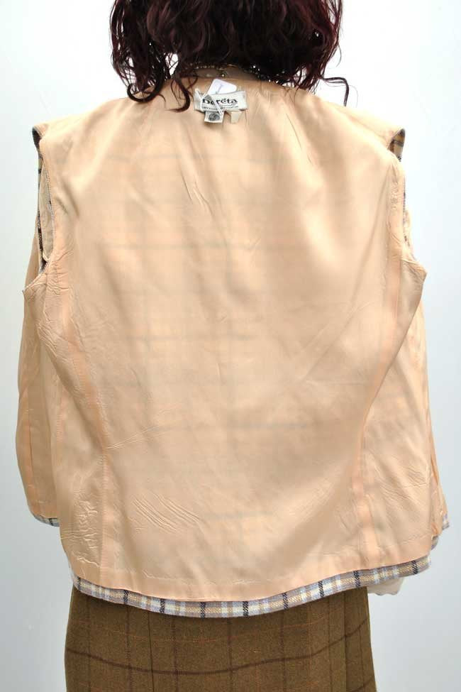 1960s Vintage Wool Tweed Gilet Waistcoat • Vest • Dereta 40"B
