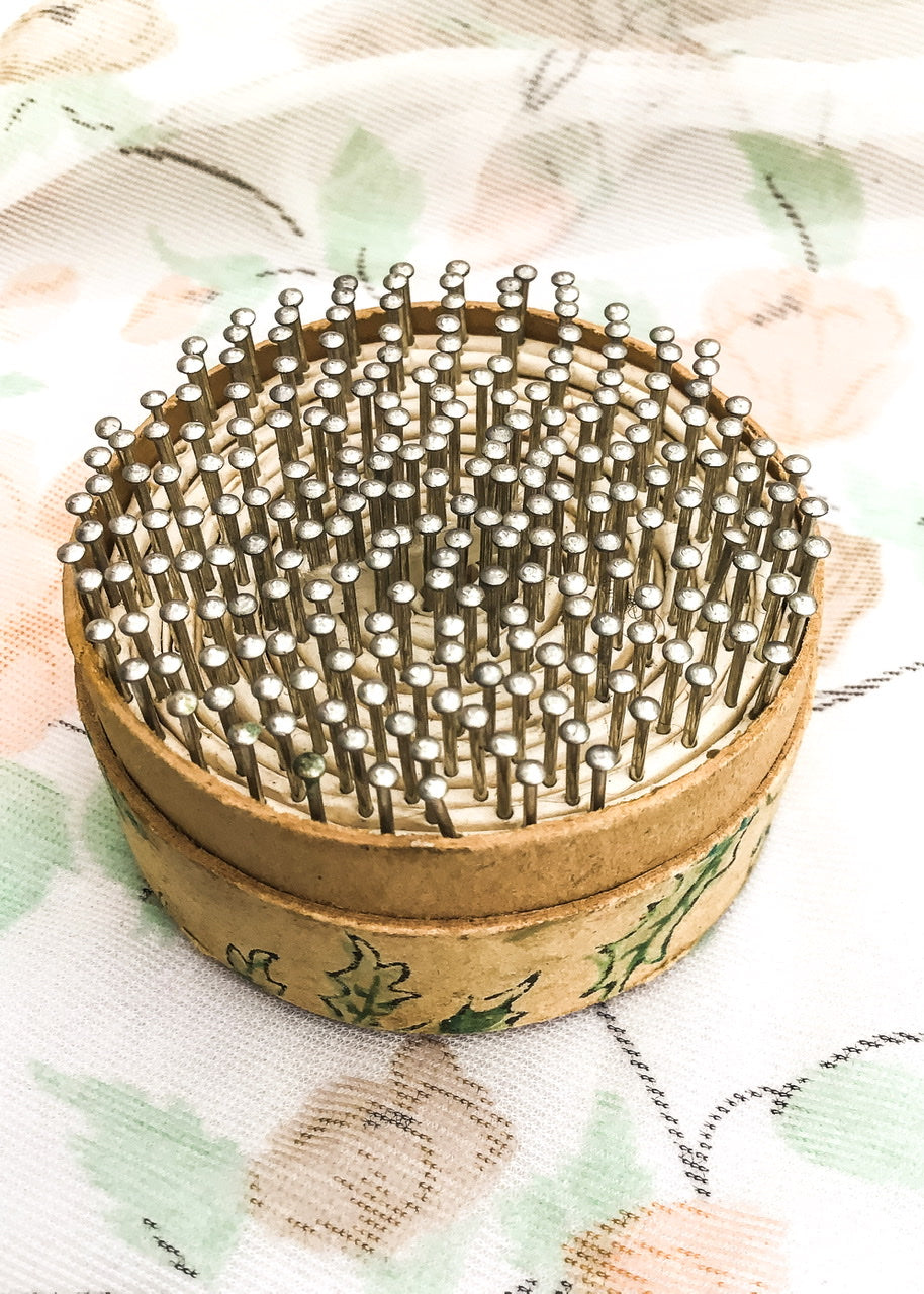 Collectible Antique Sewing Pin Box