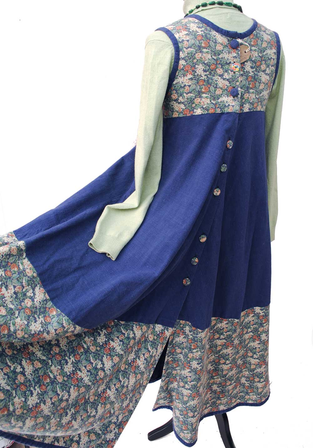 1970s Vintage Anna Belinda A-Line Tent Dress • Smock Dress