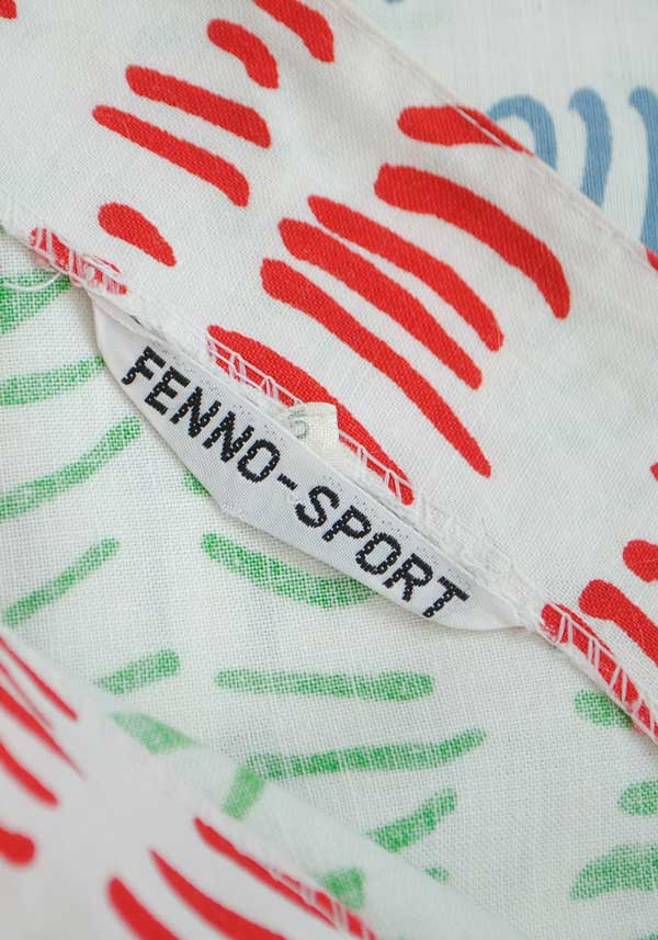 1980s Vintage Fenno A-Line Cotton Summer Tent Dress • Sun Dress