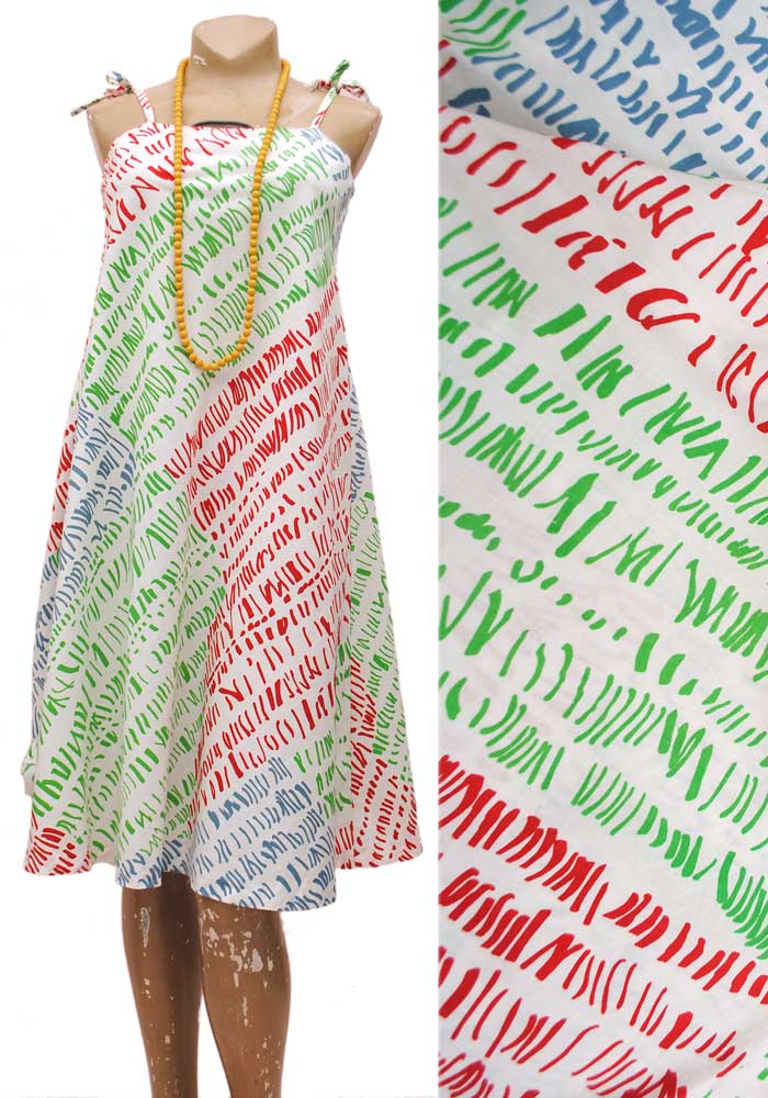 1980s strappy summer cotton a-line maternity dress by fenno of finland